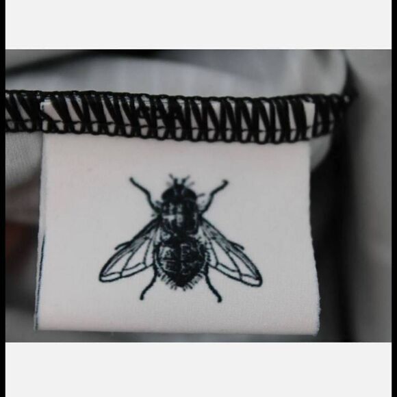 ART OF WHERE BLXCK FLY WOMENS SIZE SMALL SWIM COVER DRESS BODYCON - Picture 5 of 6